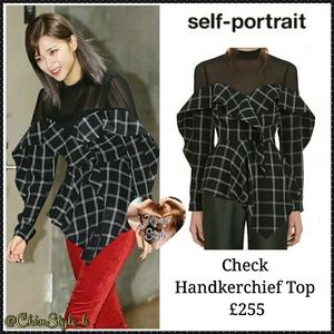 Self portrait handkerchief top